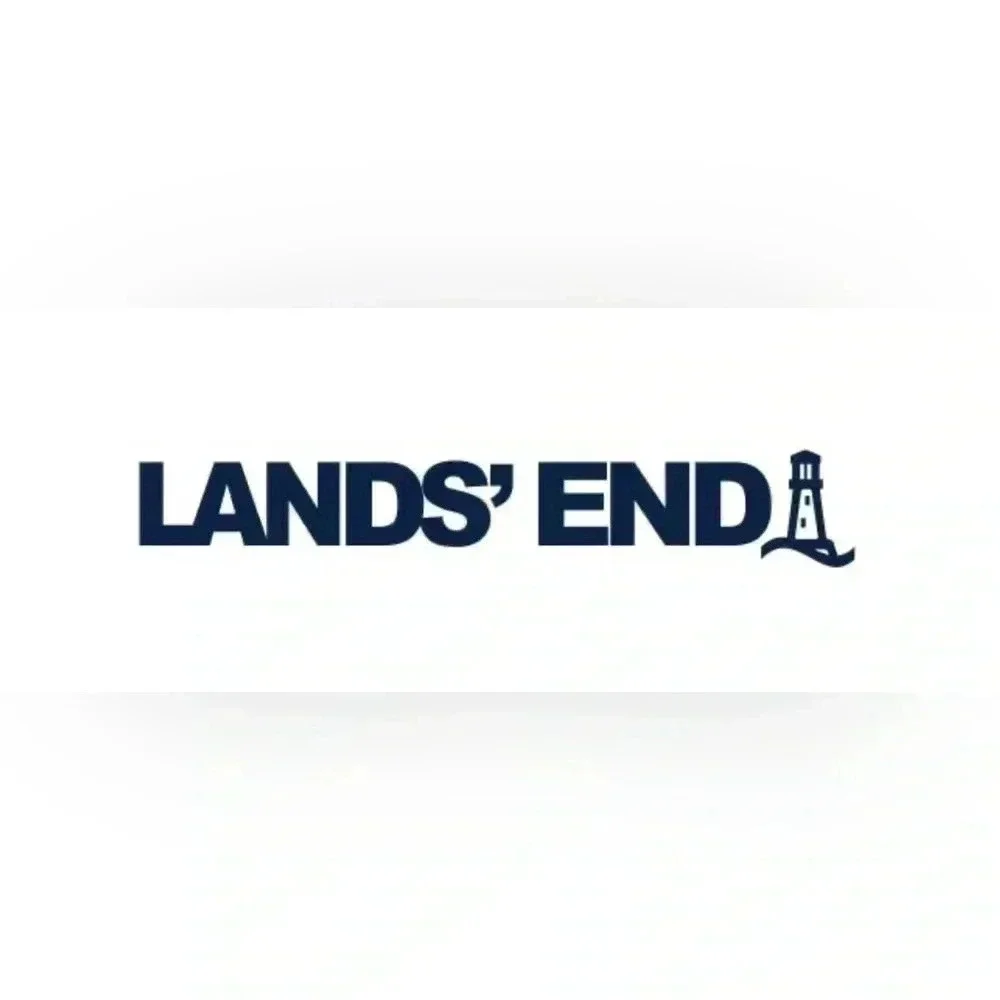 Lands’ End Dog Solid Squall Jacket Coat Scuba Blue